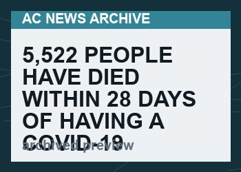 5,522 People have Died within 28 days of having a Covid-19 Vaccine in Scotland according to Public Health Scotland