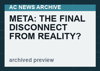 Meta: The Final Disconnect From Reality?