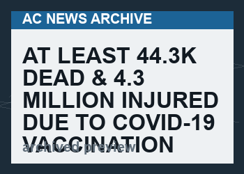 At least 44.3K Dead & 4.3 Million injured due to Covid-19 Vaccination across Europe