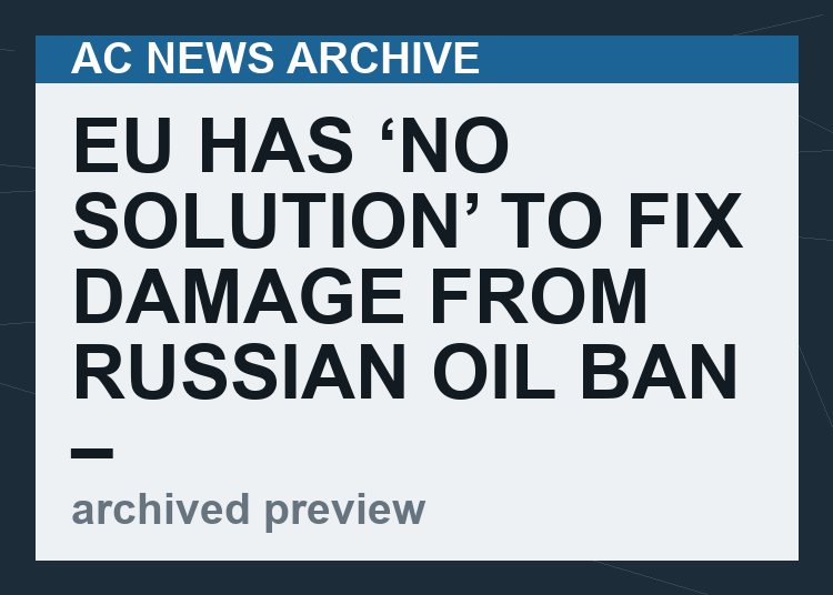 EU has ‘no solution’ to fix damage from Russian oil ban – Hungary