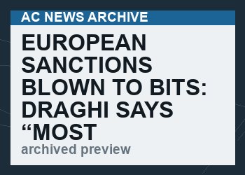 European Sanctions Blown To Bits: Draghi Says “Most Gas Importers” Have Opened Ruble Accounts With Gazprom