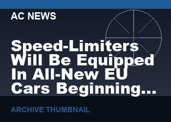 Speed-Limiters Will Be Equipped In All-New EU Cars Beginning Next Month